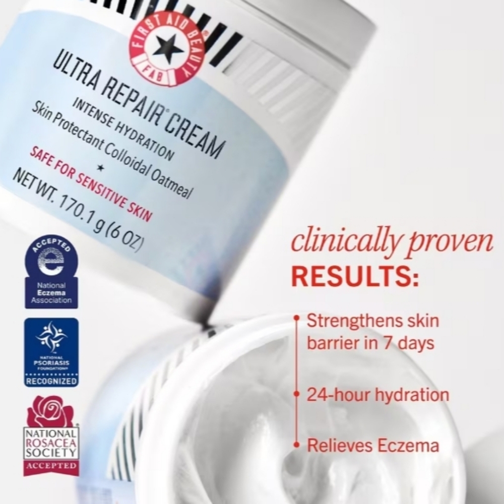 CLEARANCE! First Aid Beauty Ultra Repair Cream w/Colloidal Oatmeal, 1oz, NIB - Picture 3 of 7